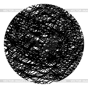 Casually shabby circle. grunge old background - vector clipart