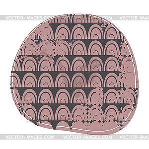 Grunge ornament circular composition. Abstract - vector clip art