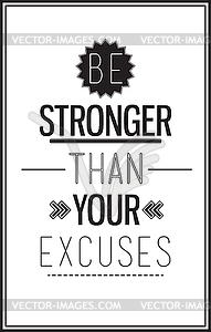 Motivational poster with quote - vector clipart