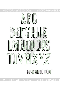 Vintage alphabetic fonts - vector image