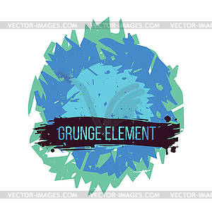 Color grunge abstract element - color vector clipart