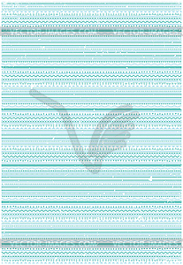 Grunge ethnic abstract pattern - vector clipart