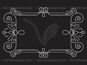 Simple abstract frame for your text with - vector image