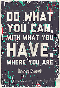 Quote poster - vector clipart