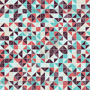 Geometric seamless pattern of triangles - vector clip art