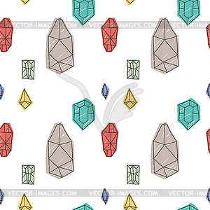 Abstract diamond seamless pattern - vector image