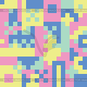Square seamless pattern - color vector clipart