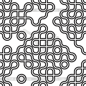 Seamless vintage pattern. Lines - vector clipart