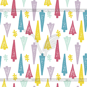 Design seamless pattern trees - vector EPS clipart