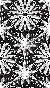 Abstract geometric seamless pattern with hand drow - vector image