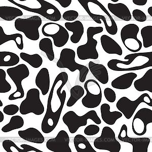Hand-painted seamless pattern with abstract doodles - vector clip art
