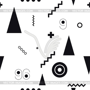 Seamless geometric pattern wiht - vector image