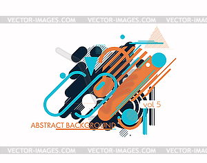 Geometry design elements - vector image