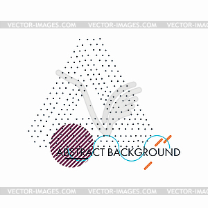 Simple geometric background - vector image