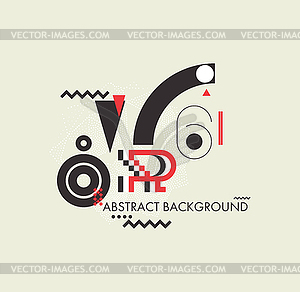 Simple geometric background - vector clip art