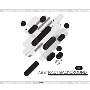 Минимальный абстрактный фон черно-белый - изображение в формате EPS