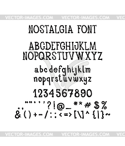 Font - vector EPS clipart