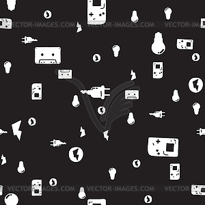 Graffiti seamless pattern - vector clipart