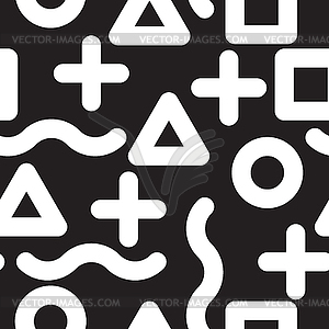 Universal seamless pattern, hand-drawn doodles - vector image