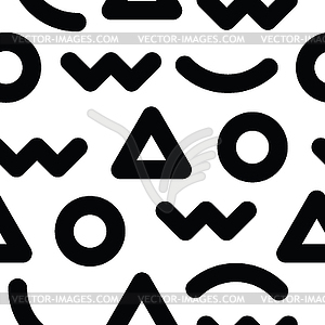 Universal seamless pattern, hand-drawn doodles - vector clip art