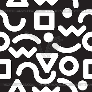 Universal seamless pattern, hand-drawn doodles - vector clipart / vector image