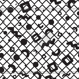 Seamless pattern geometric shapes - vector clip art