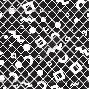 Seamless pattern geometric shapes - vector image