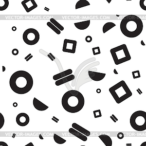 Seamless pattern geometric shapes - vector clip art