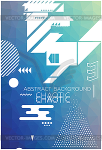 Chaotic Abstract Background - vector image