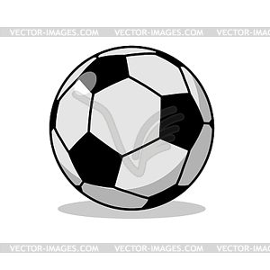 Футбольный мяч . Спортивные аксессуары для футбола. Объем - векторный дизайн