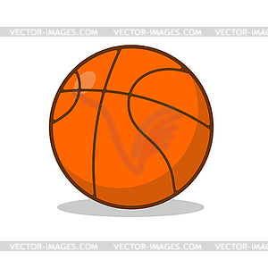 Баскетбольный мяч. Спортивные аксессуары для игры в баскетбол. - векторное изображение EPS