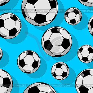 Футбольный мяч бесшовные модели. Спортивные принадлежности - векторное изображение EPS