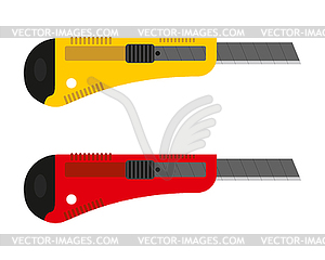 Офис ножей. Канцелярские резак с replaceabl - изображение в векторе / векторный клипарт