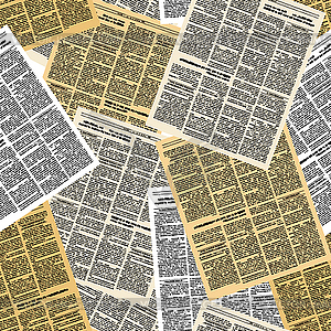 Газета бесшовные модели. фон страниц - векторный клипарт