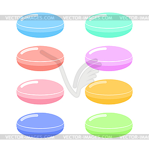 Lollipops colorfu setl. Candy . swee - vector clipart