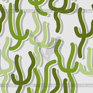 Green algae seamless pattern. background of - vector clipart