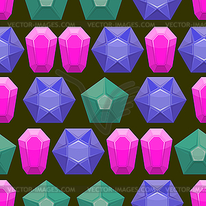 Precious stones texture. Rich background of jewels - vector clip art