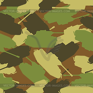 Army tank pattern. Protective military background o - vector clipart