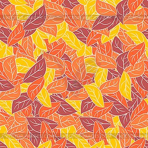 Осенью листва в пастельных тонах. бесшовные модели - изображение в векторном виде