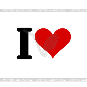 Я люблю шаблон. Сердце символ любви. романтик - изображение в векторном виде