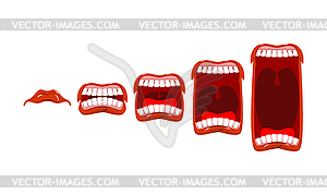 Changes in sound level. Volume yelll. Stage - vector clipart