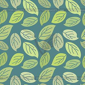 Seamless leaves background. Vintage pattern for - vector clipart