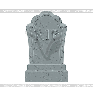 Grave. Old gravestone with cracks. Tomb. anc - vector image