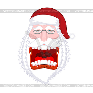 scary santa cartoon