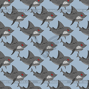 Terrible shark. Pack of sharks seamless - vector clip art