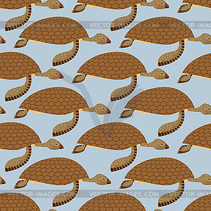 Water Turtle seamless pattern. background Marine - vector clip art