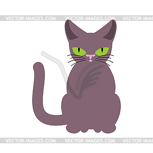 Cat smoky . Pet - vector clipart