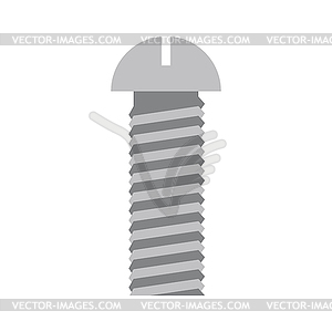 Iron Bolt . Fastening - vector clipart