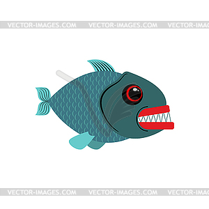 Piranha . See Predatory fish - vector clipart