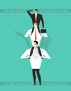 Office Hierarchy. Business pyramid. company - vector clipart